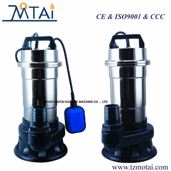 더러운 물을 위한 1.1kw/1.5HP 스테인레스 스틸 케이싱 하수 잠수정 펌프